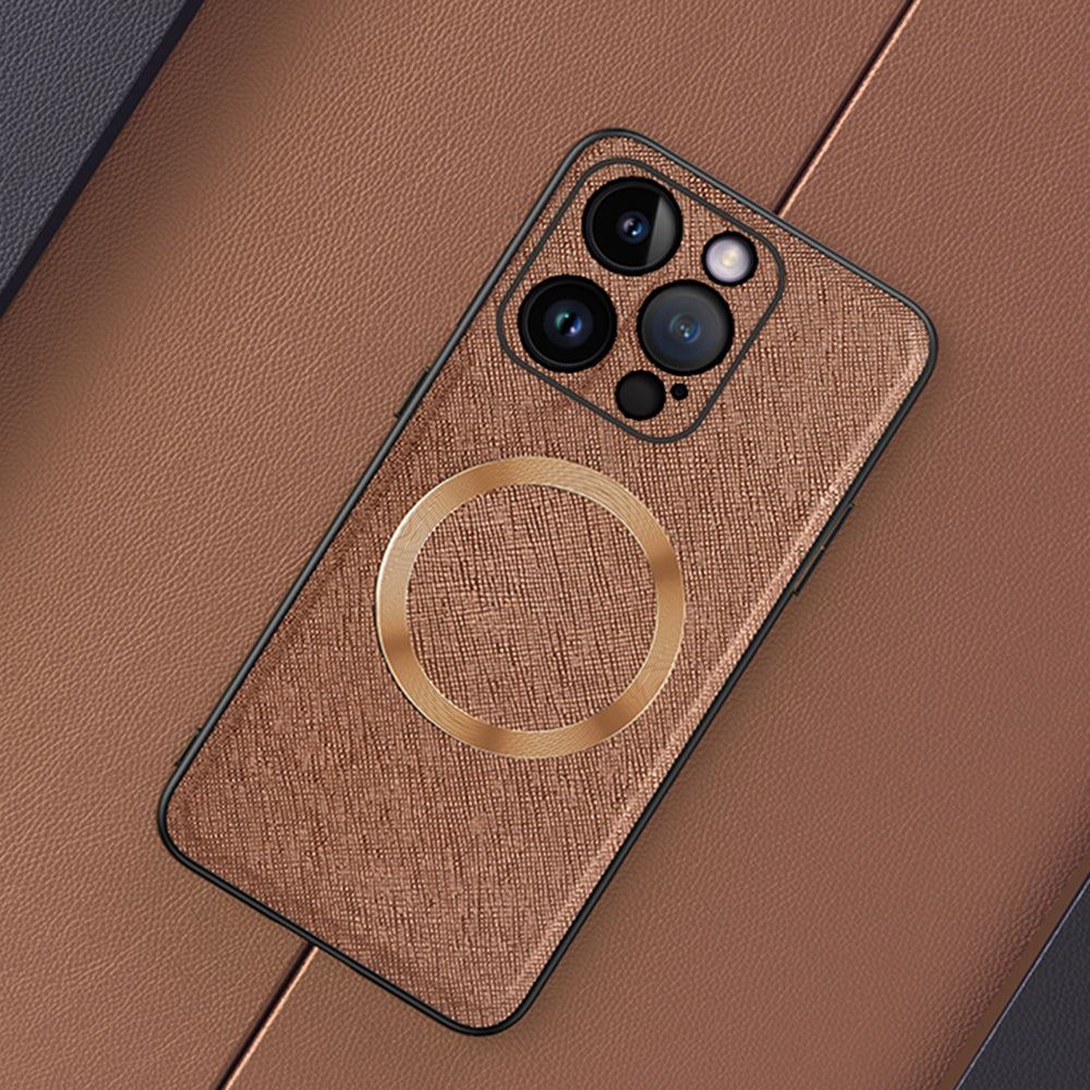 Phone Case Compatible with MagSafe for iPhone 13 Pro Leather TPU Magnetic Phone Cover Phone Case Compatible with MagSafe for iPhone 13 Pro Leather TPU Magnetic Phone Cover